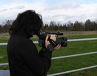 April behind the camera for HorseTales TV